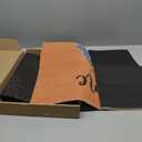 Tinideya 2 Pcs Hydrangea Door Mat Blue and White Stripe Welcome Non Slip Flower Coir Mats Floor Layering Floral Doormats Seasonal for Front Porch Entryway Decor(Blue Flower) (23.6 x 35.4 Inches)