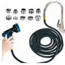 Indoor Sink Hose Attachment for Faucet - (75FT) Faucet Hose with 10 Adapters for Kitchen Sink Bathroom Sink Faucet, Watering Houseplants, Washing Pets, Household Cleaning, Car Washing