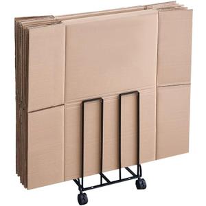 Carton Storage Rack, Portable Cardboard Recycling Organizer Stand with Caster Wheels to Store, Transport Cardboard for Home Warehouse Shipping Station, 12.2x10.2x17.1in (Black) Carton Storage Rack, Portable Cardboard Recycling Organizer Stand with Caster Wheels to Store, Transport Cardboard for Home Warehouse Shipping Station, 12.2x10.2x17.1in (Black)