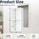 Stainless Steel Shower Niche with Double Shelves, 24" X 12" Shower Shelves Organizer, Recessed Niche for Wall Insert, Bathroom Storage Shower Shelf for Inside Shower, No Tile Needed, White
