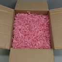 Hampton Distribution Pink Crinkle Paper Filler, 2lb Shredded Paper Gift Basket Filler