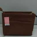 Vercord Felt Zipper Handbag Tote Purse Duffel Backpack Organizer Insert Coffee Medium