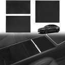 BestEvMod 3PCS Center Console Cover Insert Liners Compatible with Tesla Model Y Juniper 2026 Refresh Launch Series Pattern Console Protector Mats No Interference with Sliding Custom Fit Removable