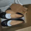 Vionic Women's Klara Ballet Flat, Black Leather, 6.5