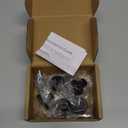 5 Pack Black Cabinet Knobs, 1-1/5 Inch Round Drawer Knobs for Kitchen Cabinets, Dressers & Closet Doors