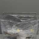 Clear Acrylic Single Pocket, Plastic Hanging Wall Mount File Holder for Office Home (Clear, 3 Pack)