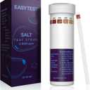 Saltwater Pool Test Strips, Swimming Pool and Spa Salt Test Strips Kit for Sodium Chloride Content 0-8000 ppm, 25 Count
