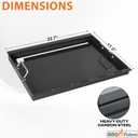 6787 Full Size Griddle Insert with Handles for Weber Spirit 400 Series (2025 Models) and Weber Spirit 300(20162024), Flat Top Grill Replacement for E425 S425 E435 EP425 EP435 E310 E320, Carbon Steel