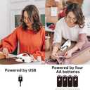 Handheld sewing machine,easy to use, electric sewing machinefast sewing speed, Easy sewing of clothes and fabrics, suitable for beginners DIYwhite