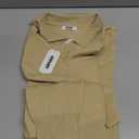 COOFANDY Mens Long Sleeve Polo Shirts Cotton Collared Shirts Casual Business Polo Classic Golf T Shirts (3X-Large, Khaki)