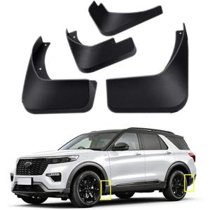 Mud Flaps Kit for 2024 Ford Explorer 2020-2023 Mud Splash Guard Fender Front and Rear 4-PC Set by TOPGRIL