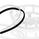 Grad Cap Remix - The ORIGINAL Graduation Cap Headband - Keep Your Natural Hair on Grad Day and Secure Your Cap - Black and Clear Headband Included