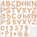 Colarr 216 Pcs Glitter Bulletin Board Letters for Classroom Numbers Alphabet 4 Inch Poster Board Letters with Adhesive Dots Punctuation Symbols Cutout Bulletin Display School Decor(Champagne)