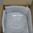 Glass Lotus Bowl Planter, 8 in Lotus Flower Bowl, Lotus Bowls for Planting in Water Indoors,Suitable for Succulent Plants and Aquatic Plant Bonsai Arrangements (M)