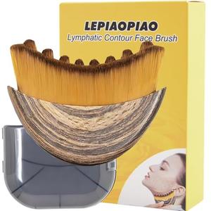 LEPIAOPIAO Upgrade Lymphatic Contour Face Brush,Lymphatic Drainage Brush,Dry Lymphatic Drainage Massager,Ergonomically Designed to Fit The Skin Precisely