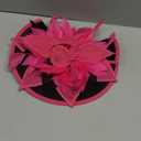 Top Flower Fascinator Derby Tea Party Church Hat for Women Ladies (Hotpink3)