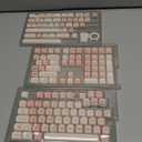 HITIME XVX Keycaps - Pink Cute PBT Keycaps, MOA Profile Key caps 60 65 75 100 Percent, Dye-Sublimation, Custom 142 Keys Set for 100%, 75%, 65%, 60% Mechanical Keyboard
