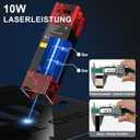 Twotrees TTS-10 Pro Laser Engraver,10000mW High Precision Laser Engraving Machine,Laser Cutter,30000mm/min Speed,0.069mm Laser Spot Engraver Machine for DIY,Wood,Metal,Acrylic,Glass,Stainless Steel