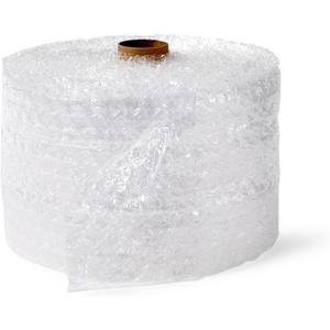 Amazon Basics Bubble Cushioning Wrap for Moving, Packing, Shipping and Storage, Heavy Duty Protection for Fragile Items, 12-inch x 100-foot Long Roll, Large 5/16", Clear