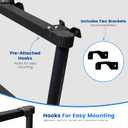 SROODTUO Telescoping RV Bunk Ladder 66-Inches (5.5 ft) - Heavy Duty Lightweight Premium Aluminum Adjustable Portable Extension Ladder for Bunk Bed RV Camper Travel Trailer Loft Dorm and Home (TLL66BK)