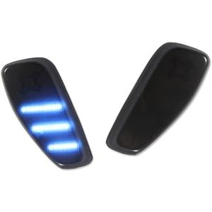 GTINTHEBOX Smoked Lens Ice Blue LED Side Marker Light Lamps Kit Compatible with 2014-2024 Jeep Renegade