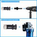 Dry Diamond Core Drill Bits 7/8 Inch, 22mm Tile Hole Saws for Porcelain Ceramic Tile Granite Marble Stone Brick, Diamond Hole Saw with 5/8-11 Thread and 3/8inch Hex Shank