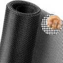 Pet Proof Window Screen Replacement 48"x100" Adjustable Thicken Charcoal Fiberglass Screen Mesh Dog Cat Net for Patio Porch Sliding Door