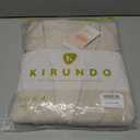 KIRUNDO Women Suits 2 Piece Set Business Casual Dressy Oversized Blazer Jacket and Wide Leg Dress Pantsuits Formal Outfits (Small, Beige)