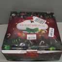 Fovths 12 Inch Christmas Advent Wreath Advent Candle Holder with 4 Flameless Taper Candles Remote Control Christmas Centerpiece Decorations for Christmas Home Church, Purple