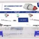 Deutsch 3 Pin DT Connector 8 Set,Size 16 Stamped Contacts, 18-14 AWG Waterproof Automotive Boats Connectors