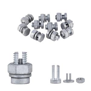 Split Bolts Electrical Fence Connector Wire Join Clamp Split Bolt Wire Connector for Electric Fence Wire 10 Pieces