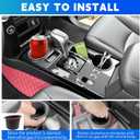 Cup Holder Fits for 2014-2024 Toyota 4Runner Center Console Coaster Cup Mat Compatible with 4Runner Interior Accessories Organizer Storage Tray (Left+Right, 2PCS)