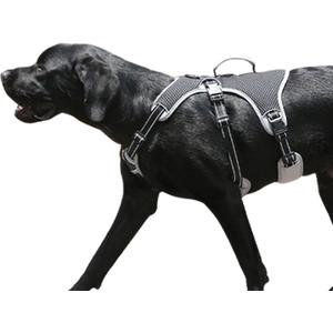No Escape Dog Harness, Escape Proof Harness, Fully Reflective Harness with Padded Handle, Breathable,Durable, Adjustable Vest for Medium Dogs Walking, Training, and Running Gear (Black, XL) (X-Large (Pack of 1))
