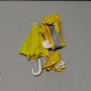 FuWeave Spring Baby Goose Outfit Raincoat and Umbrella for 17'' Lawn Porch Baby Goose Costume Plastic Raincoat Clothes for Spring Outdoor Patio Yard Lawn Decoration (Yellow)