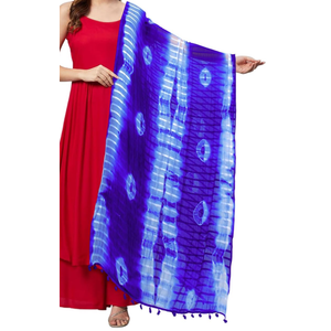 Chandrakala Chiffon Dupatta for Women, Shawl Scarf Wrap Chunni (D288-P)