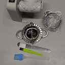 Automatic Electric Dumpling Press Maker Machine - Adjustable and Easy to Operate, With Spoon and Brush - For Home Kitchen Pastry Making (White)