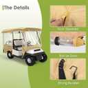 SHANTRA Golf Cart Enclosure, Golf Cart Cover for 2/4 Passengers with 4-Sided Transparent Windows, Portable & Universal Rain Cover with Carrying Bag - Waterproof