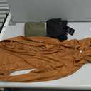 3 Pack Women's Long Sleeve Hoodies V Neck Curved Hem Sweatshirts Casual Loose Fit Lightweight Workout Fall Pullovers (Medium, Army Green, Mocha, Black)