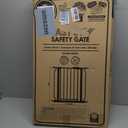 Regalo Safety 29-38.5" Baby Gate for Doorways & Bottom of Stairs, Pressure Mounted Baby Gate with Door for Babies, Toddlers & Pets, Tested & Safe for 30 Years, American Designed, American Owned, White