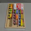 Montessori Wooden Train Toy Set for Kids, 12PCS Magnetic Train Cars with Storage Gift Box, STEM Educational Toy for Boys & Girls, Ages 2-8 Years, Christmas Birthday Party Gift