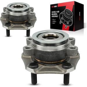 Torchbeam Pair 513364 Front Wheel Hub Bearing Assembly for 2013-2019 Nissan Sentra, 2013-2019 Nissan NV200, 2013-2017 Nissan Leaf, 2015-2018 Chevrolet City Express Wheel Bearing 5 Lugs w/ABS