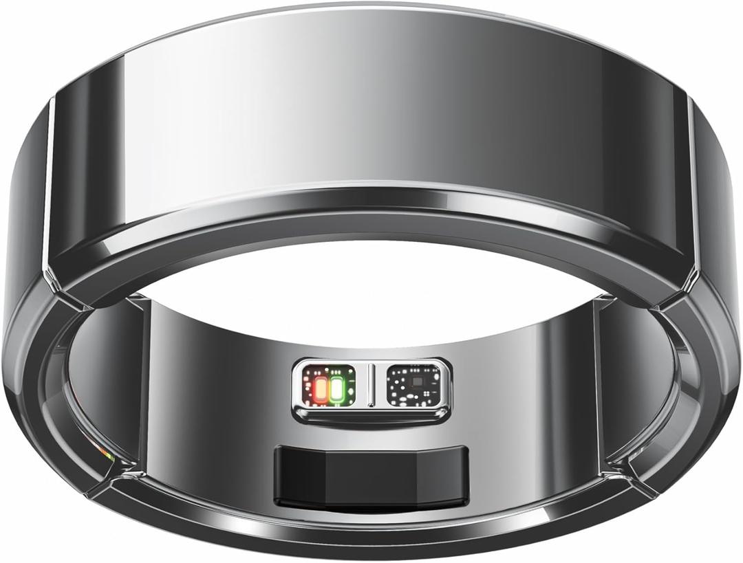 Smart Ring-Adjustable Wearable Ring for Men & Women, Blood Oxygen & Blood Pressure Ring,No App Subscription, Fitness Ring for Sleep Tracking - Heart Rate - Fitness Tracker