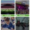 MAY TREE Clear Backpack Stadium Approved for Women and Men, Clear Bag for Stadium Events, Transparent bag for Concert Sporting Festival, Black (Medium)