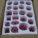 RUCKAE Pink Flower Vase in Bulk 22 Glass Bud Vases Vintage Small Vases for Centerpiece Table Wedding Decorations Home Decor Party (Pink)
