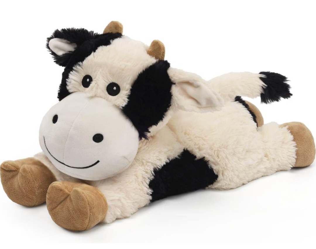 Cuckool Cow Stuffed Animals, Microwavable Stuffed Animals Adorable Fluffy Cow Plush for Warmth & Comfort, Heatable Coolable Lavender Scent Toys, Cute Soft Plushies Cow Gift for Kids Boys Girls & Adult