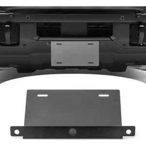 Wsays Bronco Front License Plate Bracket Steel License Plate Frame Compatible with Ford Bronco 2/4 Door 2021-2024