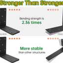 5x5 Heavy Duty Shelf BracketsL Brackets for Shelves Fence Pergola Brackets Angle Bracket for Post Wood90 Degree Corner BracketCorner Brace for Floating Shelf Countertop Support Brackets