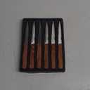 Outset Rosewood Handle Serrated Steak Knives, Set of 6