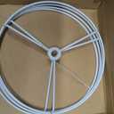 PATIKIL 7.9 Inch Lamp Shade Ring, 2 Set Metal Lamp Shade Frame Wire Lampshade Frame DIY Drum Strong Ring Lampshade Holder for Table Floor Lamp, White, 7.9 Inch / 200 mm