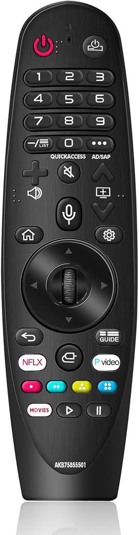 AKB75855501 Replacement Magic Remote for LG Smart TV with Voice and Pointer Function, Compatible with LG Magic Remote Control for Smart TV LED OLED Nanocell